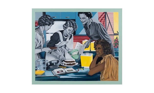 Artwork by Sandra Hill - “Homemaker #7 – Cake Making”