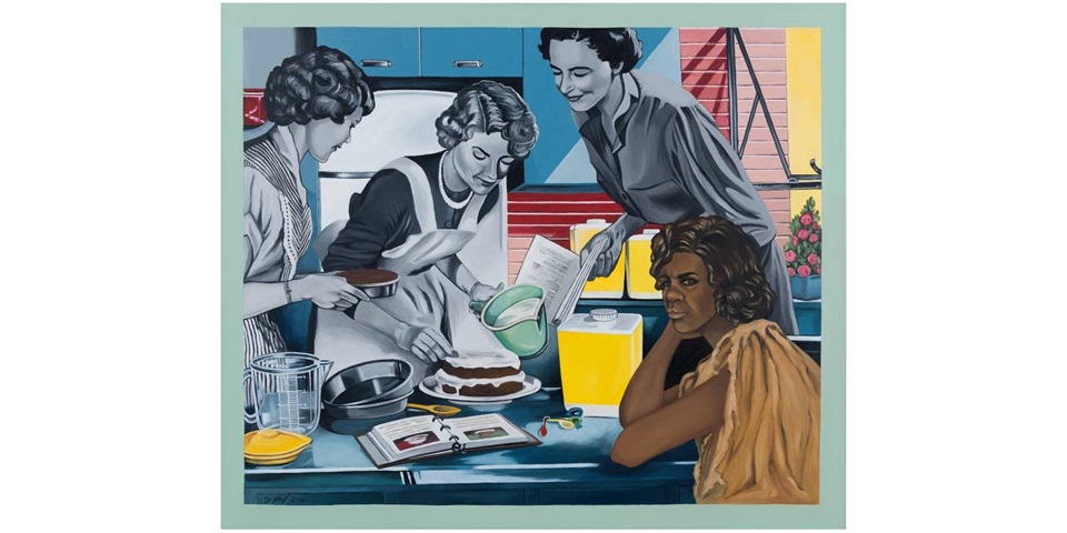 Artwork by Sandra Hill - “Homemaker #7 – Cake Making”