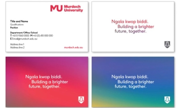 Thumbnail showing business card examples