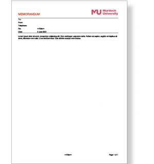 Thumbnail showing memo