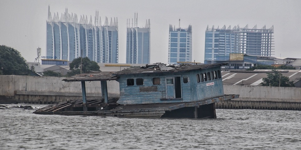 old building in harbor