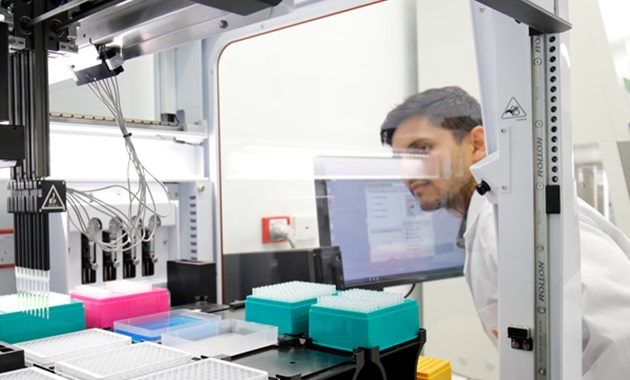 Unravelling muscle loss, cognitive decline and cardiovascular disease in baby boomers researcher looking at results in lab