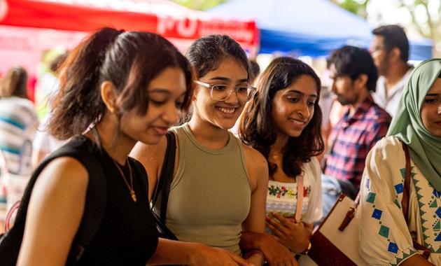 Diverse Students at Open Day