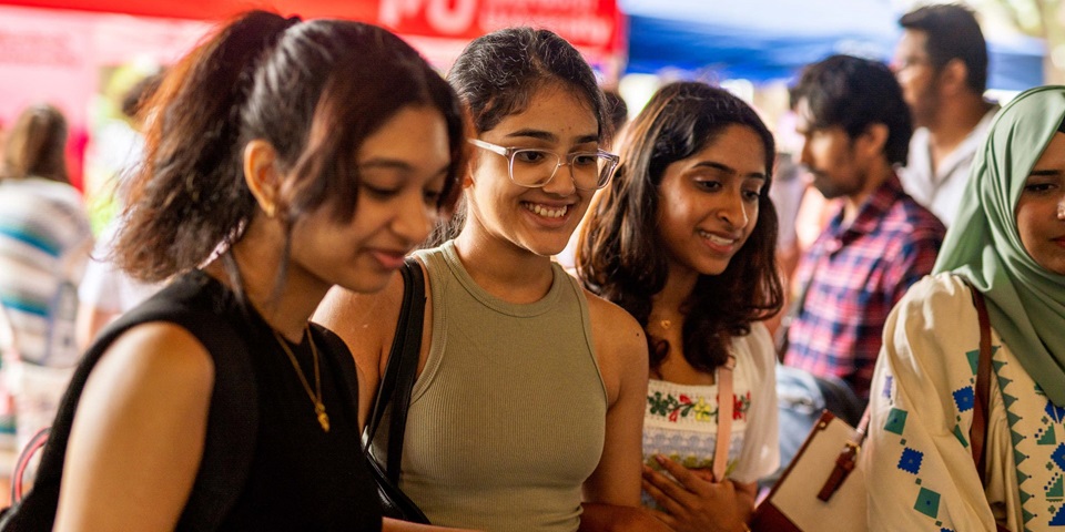 Diverse Students at Open Day