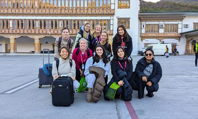 A group of Murdoch University students on exchange