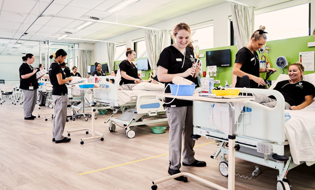 Nursing Student in Lab
