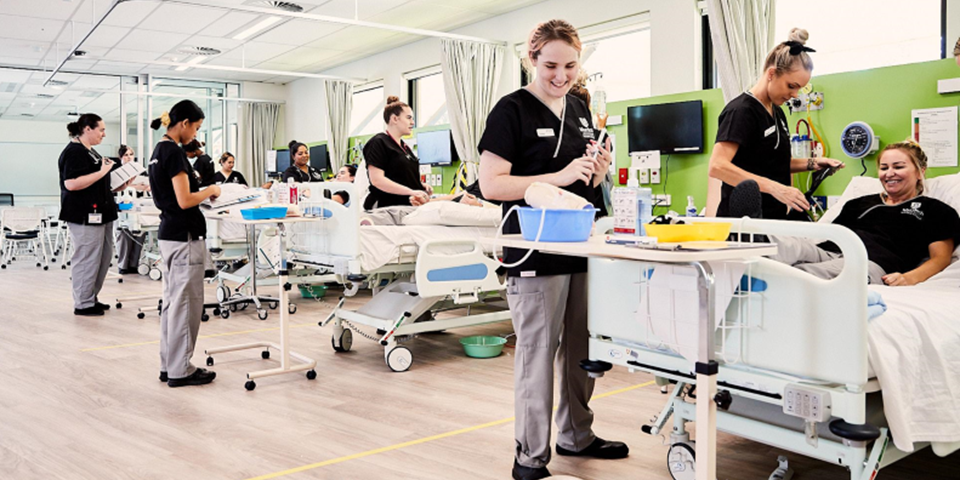 Nursing Student in Lab