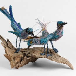 Roshanna Williamson's Tjulpu Pirni Ngaanyatjarra Lands Pangka Nyinapai (All The Birds Living In The Ngaanyatjarra Lands), Mirrilirrilyi (Fairy Wren), 2025