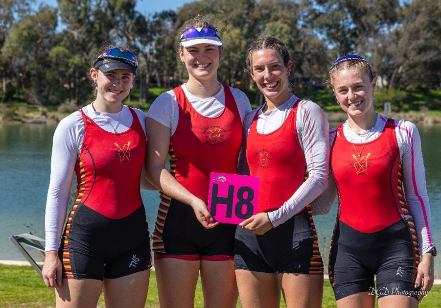 Imogen is centre left in the group photo