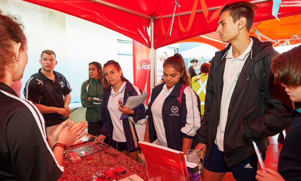 Students at an incursion workshop