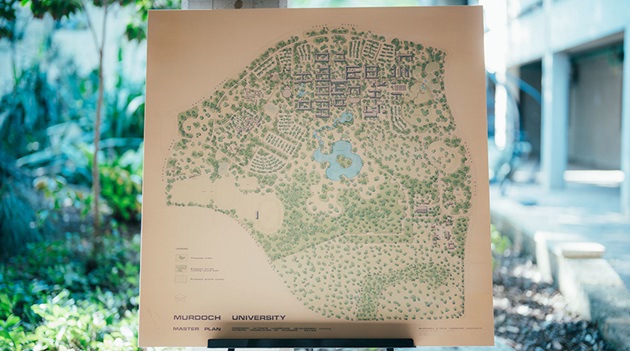 Poster of original Murdoch University garden plans