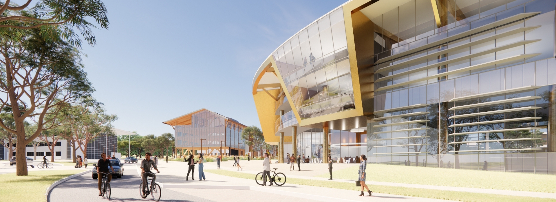 A rendering of the new veterinary hospital at Murdoch University