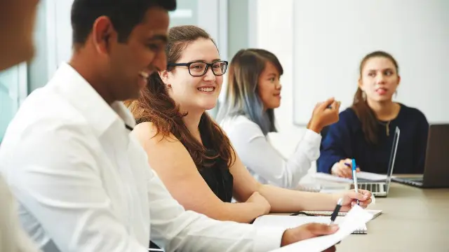 Murdoch University business students collaborating