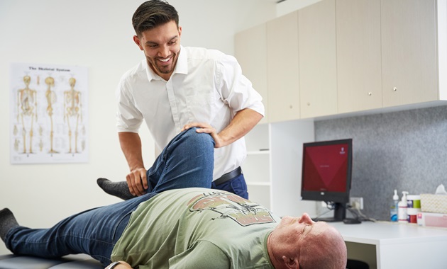 student with patient