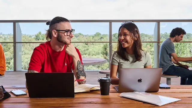 Murdoch students studying at Boola Katitjin