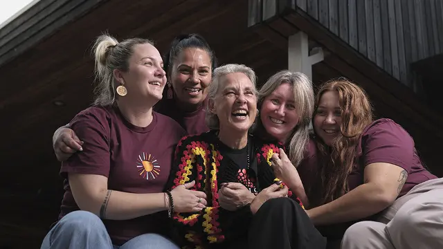 Jodie Clarke, Murdoch University researcher and community leader, supporting Aboriginal families through relationship-based care and community-led services at the Champion Centre in Armadale.