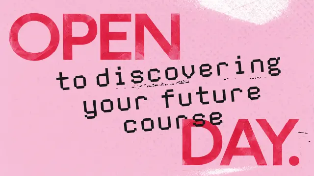 Open day courses graphic
