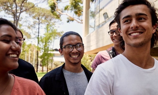 group of students outside