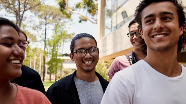 group of students outside