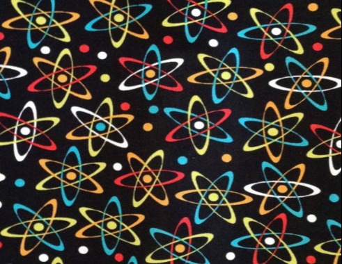 Bright atoms on black