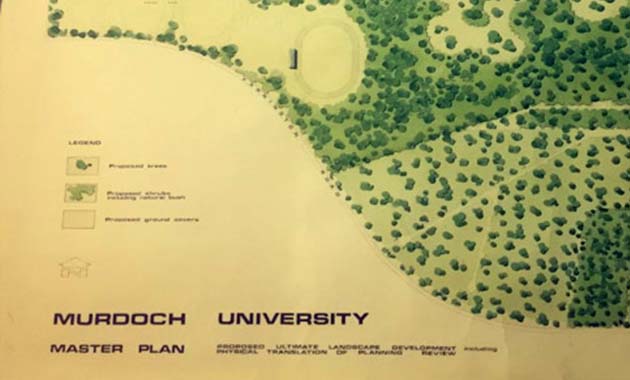 Image of master plan for Murdoch University