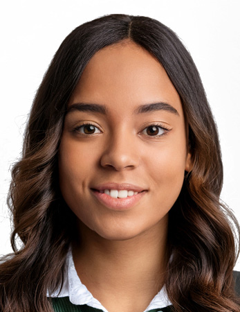 Example of student photographic required for ID card