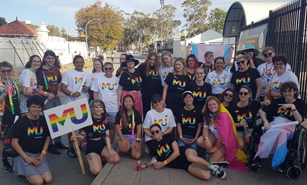 Representatives of the 2021 MU pride parade