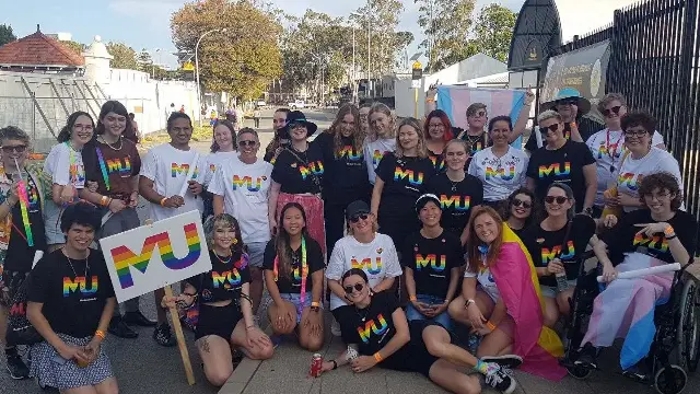 Representatives of the 2021 MU pride parade
