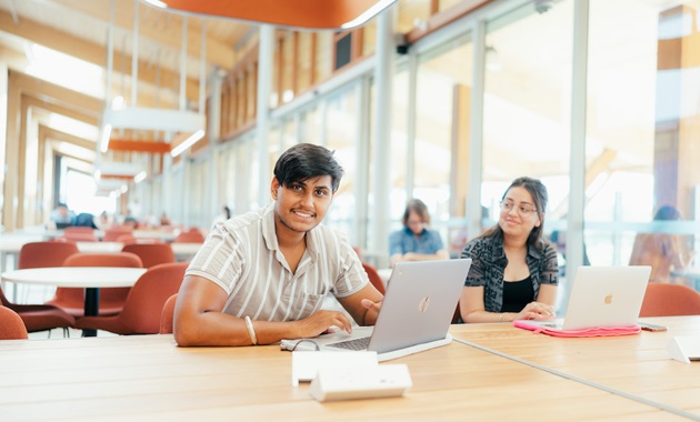 BK two students studying