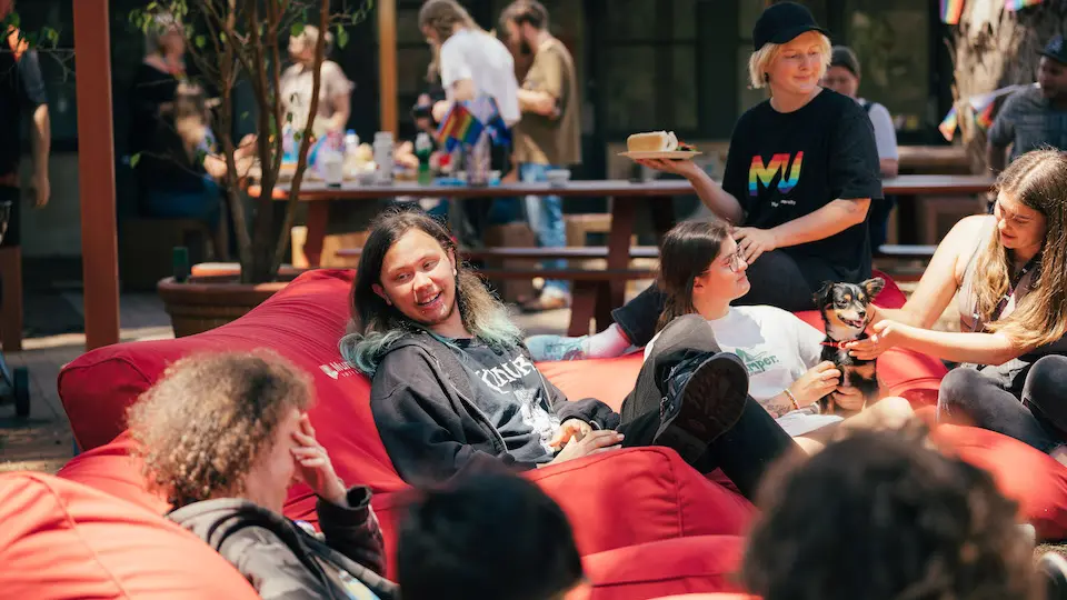 Kulbardi students sat around