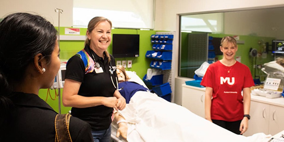 nursing sim lab students in nursing sim lab