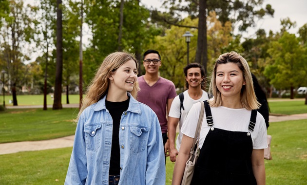 students on bush court