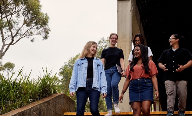 Students on campus at Murdoch University