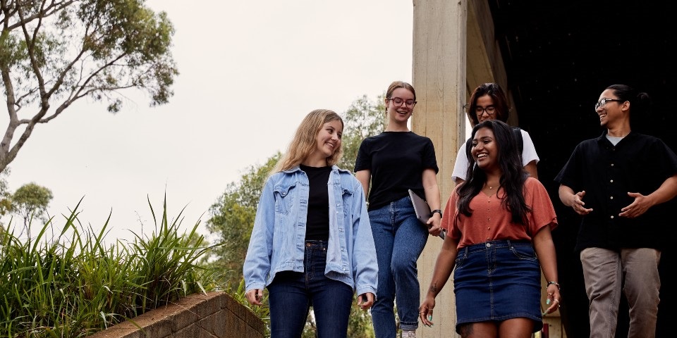 Students on campus at Murdoch University