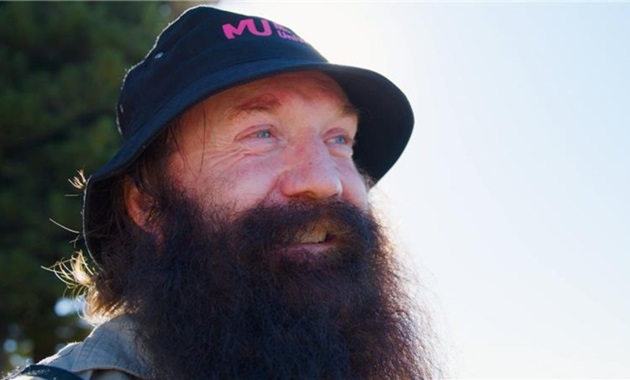 Dr Alan Cottingham looking into the distance