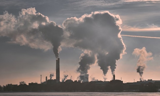 Air pollution from factories