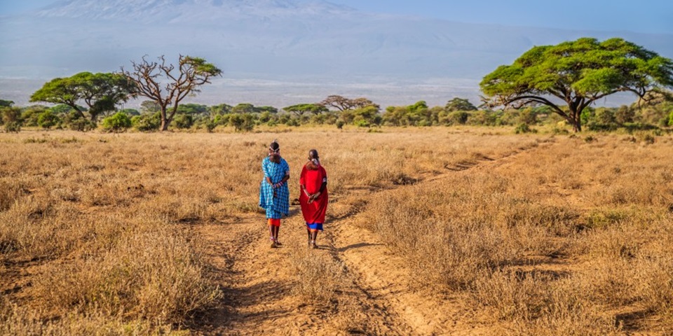 IAD Blog - 860x480 Maasai women crossing the savannah