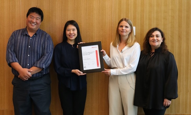 Left to right: Dr Kenneth Yay, Sheryl Goh, Jennifer Weigandt, Antonia Girardi