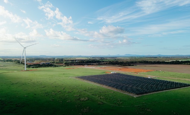 Large solar array in southwest Western Australia