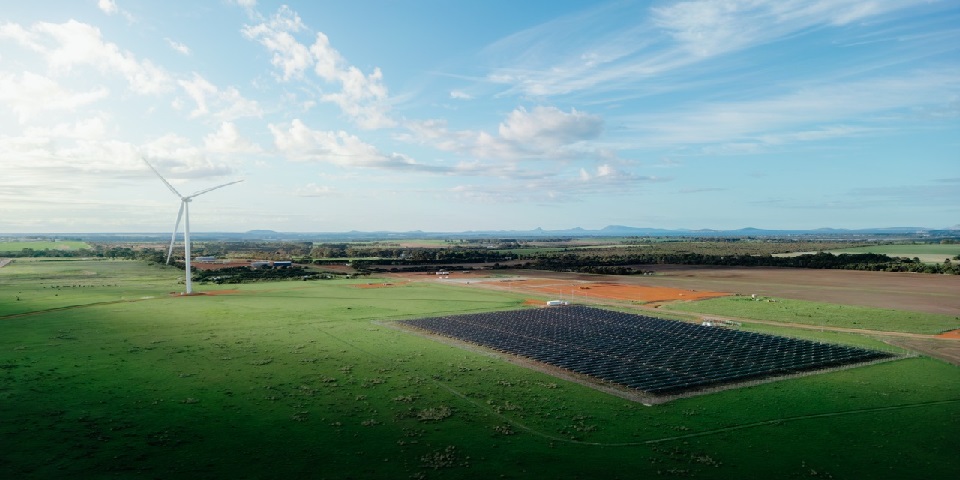 Large solar array in southwest Western Australia