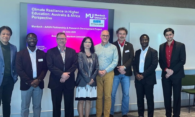 A panel of academics as part of the Australia and Africa collaboration.