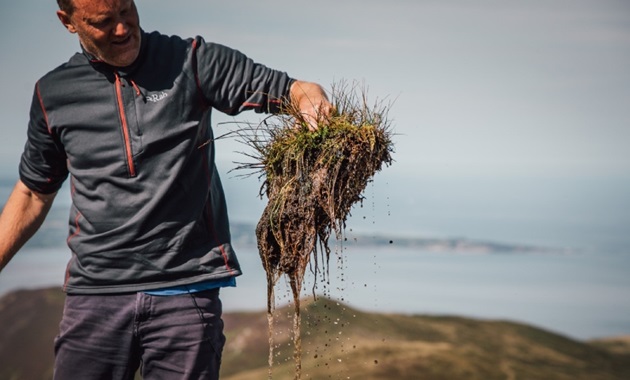 Professor Davey Jones assessing pristine peatlands