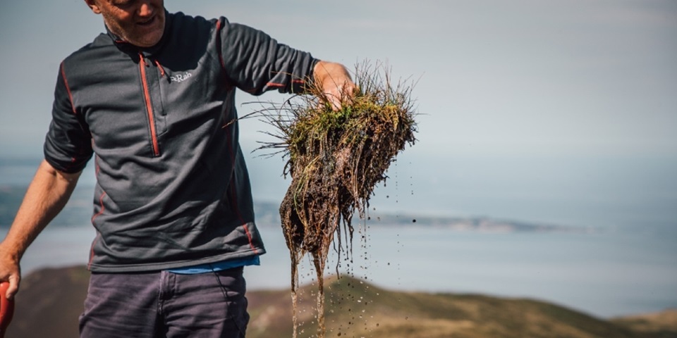 Professor Davey Jones assessing pristine peatlands