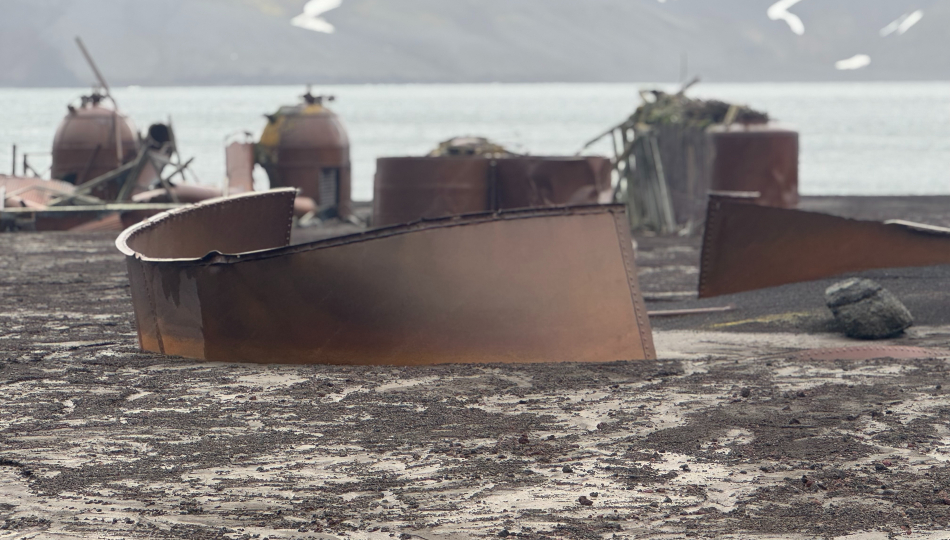 Reminders of whaling industry, Whalers Bay, South Shetland Islands.