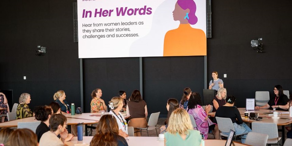 Staff across the University gathered to hear from inspirational women in our community.