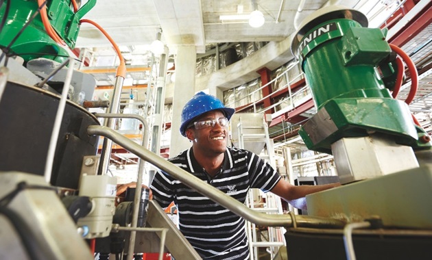 Engineering student in Bayer Pilot Plant