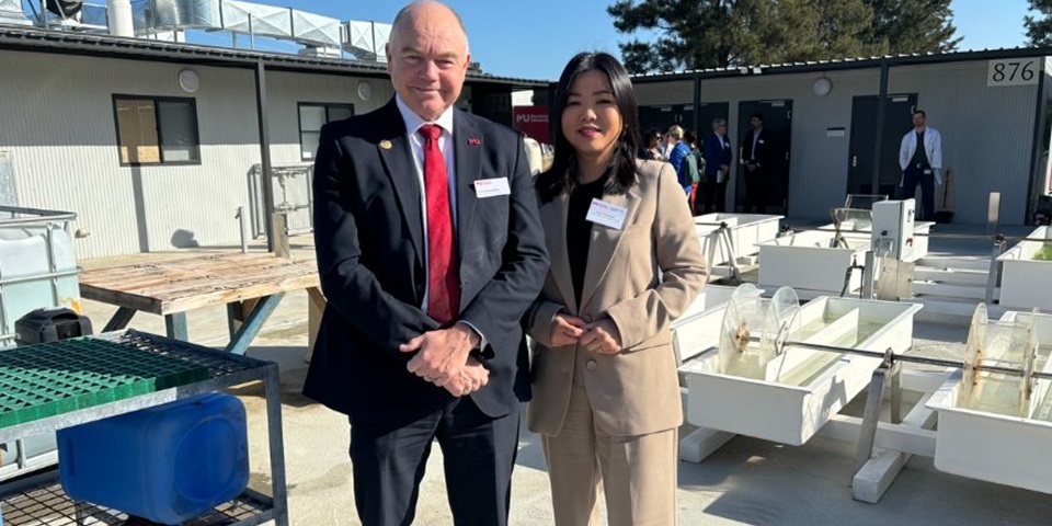 Vice Chancellor Professor Andrew Deeks with Member for Bibra Lake Ms Sook Yee Lai MLA
