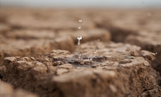 soil-water Water drop on soil