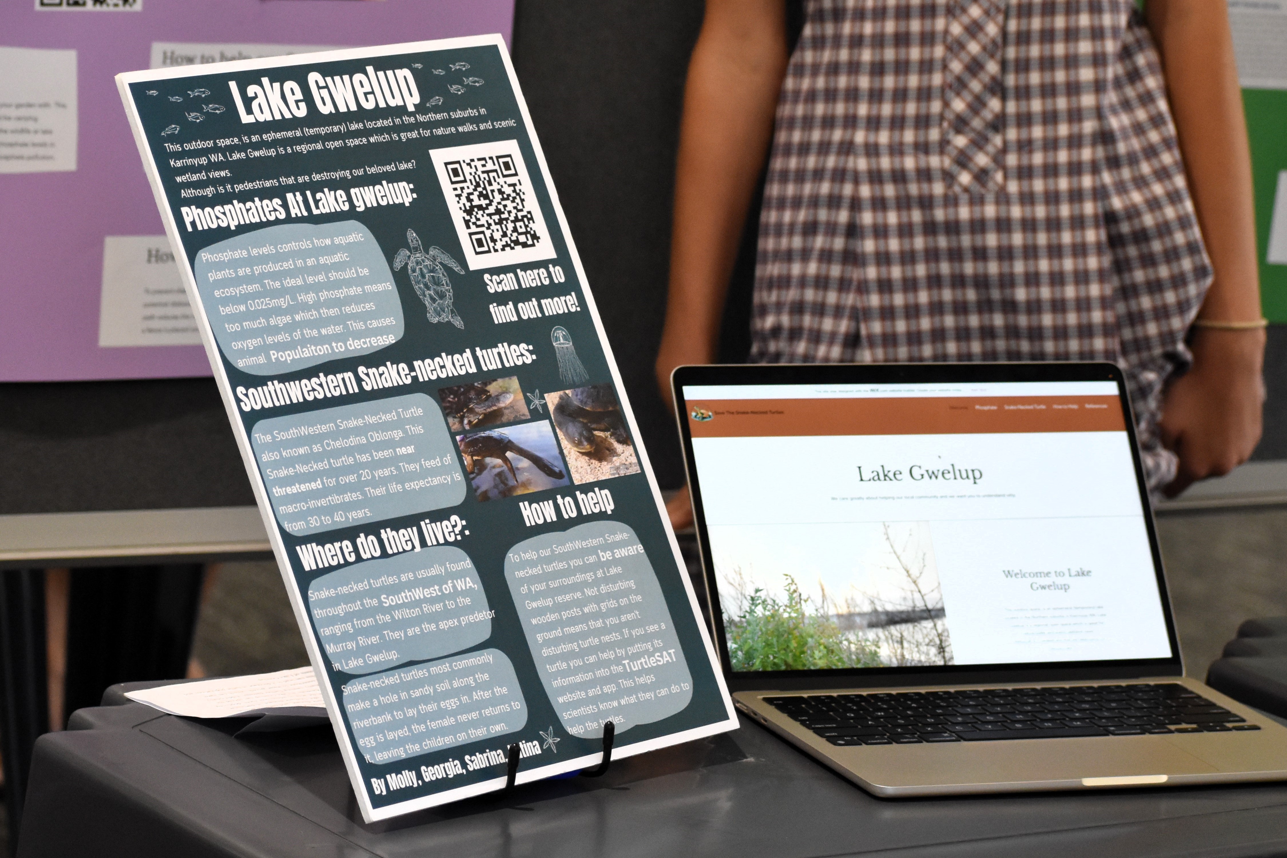 St Marys students Wetland science poster and website