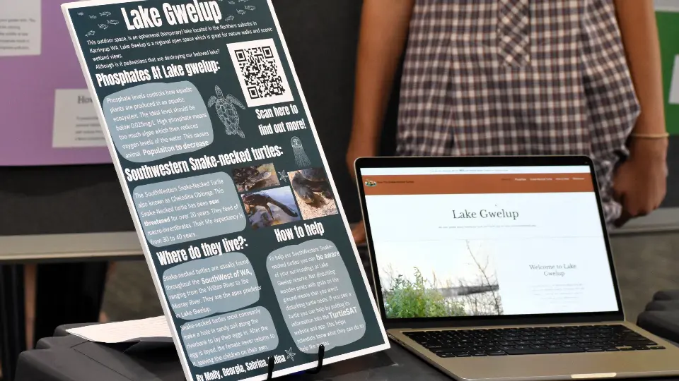 St Marys students Wetland science poster and website